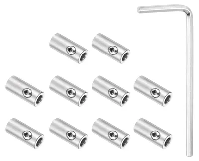 Drahtseilklemmen 10 Stk., 3 mm, Edelstahl, M4, inkl. Schlüssel