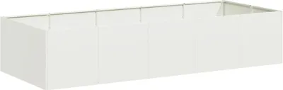 Produktbild von Pflanzgefäß Weiß 200x80x40 cm Stahl