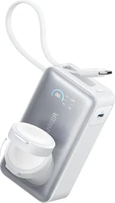 Produktbild von Anker MagGo Powerbank (10000mAh, 35W, für Apple Watch) Weiß