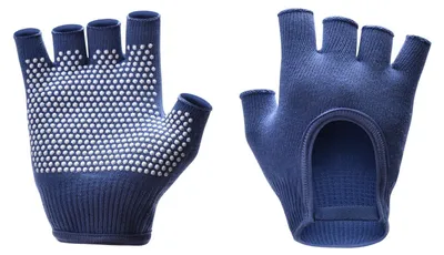 Imagen del producto de Omgoods - Guantes de yoga sin dedos antideslizantes - Ideales para fitness y pilates