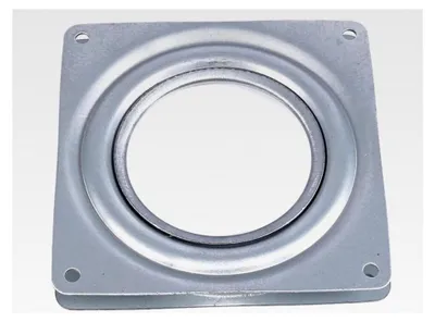 Produktbild von Drehlager, Drehteller, Drehbeschlag, Lazy Susan, 10,2 cm, rostfrei, grau, Stahl