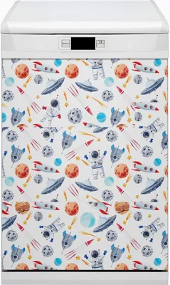 Produktbild von Magnetmatte Geschirrspüle Abwaschbar Küche Magnete  Dekor 45x80 cm  - Astronaut
