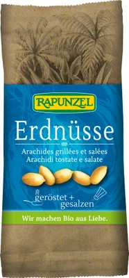 Produktbild von Rapunzel 203235, Erdnuss, 75 g, 621 kcal, 29,32 g, 49,46 g