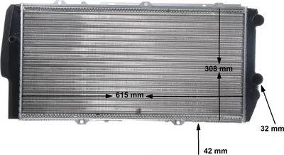 Produktbild von MAHLE CR 404 000S Kühler Wasserkühler Motorkühler für AUDI 100 Limousine (44, 44Q, C3) 100 Avant (44, 44Q, C3) 200 Limousine (44, 44Q) 200 Avant