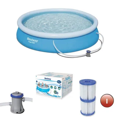 Obrázok produktu pre Bestway Fast Set 57270, 3638 L, Nafukovací bazén, Modrá, 11,1 kg