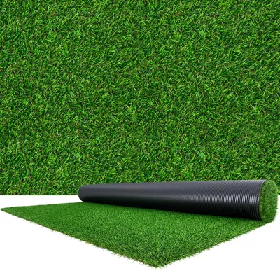 Productafbeelding van VEVOR kunstgras 457,2 x 213,36 cm, kunstgrasmat met een poolhoogte van 3,5 cm, kunstgrasmat met drainagegaten, op maat te snijden kunstgrasmat, kunstgrasmat voor balkon, terras, tuin en binnengebruik