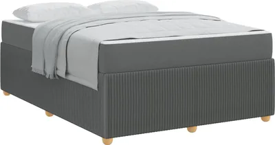 Immagine prodotto di Struttura del letto Grigio scuro 160 x 200 cm Tessuto