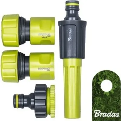 Image de kit de pulvérisation 4 pièces tuyau d'arrosage buse de pulvérisation raccord rapide pour tuyau 3/4" LIME LINE LE-05500-34K BRADAS
