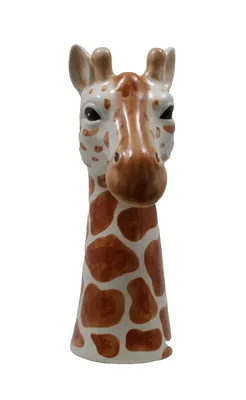 Produktbild von Deko Vase Giraffen Kopf Büste Blumenvase Tischvase Bodenvase Skulptur Objekt