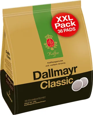 Produktbild von Dallmar Classic Kaffee Pads XXL, 36 Stück