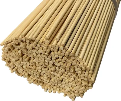 Produktbild von Set mit 500 langen Bambusstäben (3 mm x 50 cm, einseitig spitz)