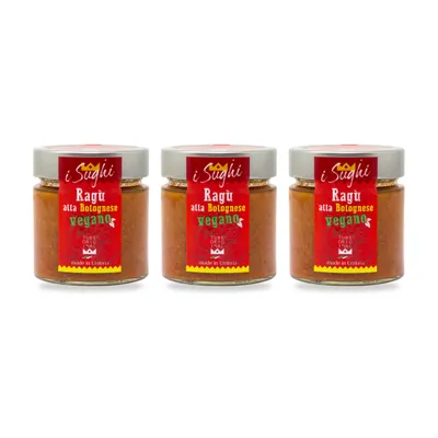 Produktbild von TubeORIGINAL Veganes Ragù alla Bolognese mit mind. 70 % Tomatenfruchtfleisch – 3er-Pack (3 × 200 g)