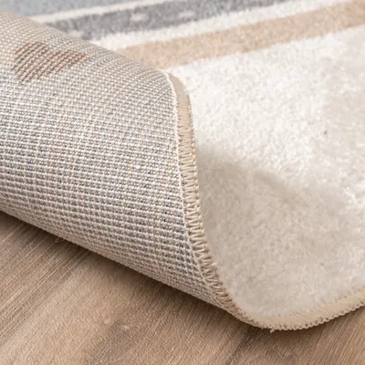 Produktbild von Volero - Waschbarer Kinderteppich Rund - Ravi Rainbow Bunt - Ø 100 cm - Kinderzimmer - Klassik