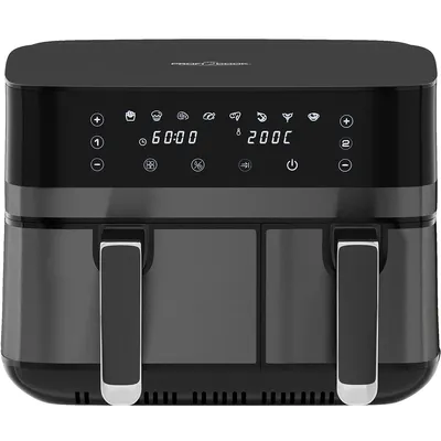 Produktbild von ProfiCook® Heißluftfritteuse | Zeitgleich-fertig-System | 9L | 2 Kammern | ohne Fett | Heissluftfritteuse | Behälter mit Antihaft | PC FR 1295 H