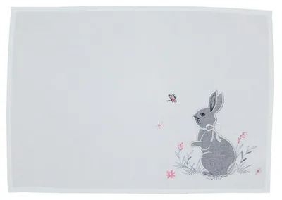 Produktbild von Tischset AMANDA Ostern waschbar Osterhase bestickt 35x50 cm