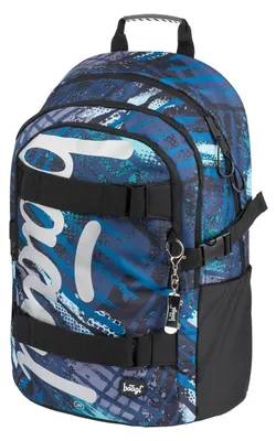 Produktbild von Baagl Schulrucksack Jungen Teenager Laptopfach Brustgurt - Skate Strukturen