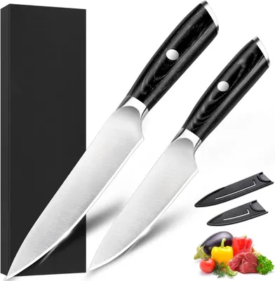 Produktbild von Messeret 2-teilig, Allzweckmesser 13 cm und Schälmesser 9 cm, deutscher Edelstahl, für Küche