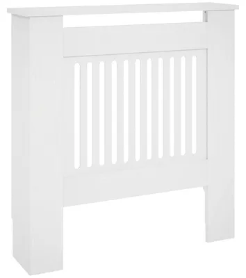 Productafbeelding van Radiatorombouw, 78 x 19 x 81 cm, radiatorombouw voor slaapkamer, woonkamer, MDF, wit