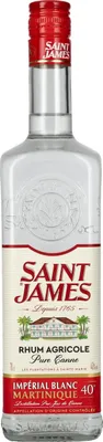 Produktbild von Saint James Rhum Blanc Agricole Martinique 40% Vol. 0,7l