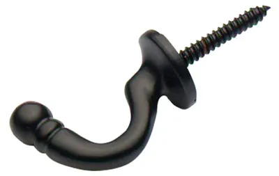Gardinen-Raffhalter Kugel 40 mm, 2 Stück, Schwarz