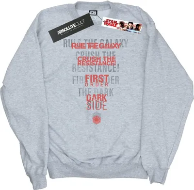 Produktbild von Star Wars - "The Last Jedi Dark Side Echo" Sweatshirt für Herren BI46199 (L) (Grau)