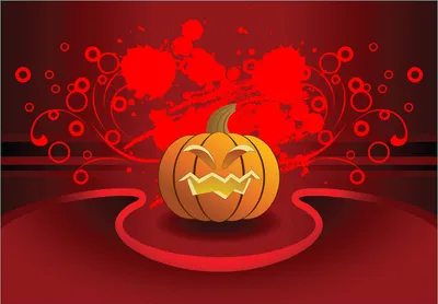 Produktbild von Wallario Fototapete Vliestapete, seidenmatte Oberfläche, einfache Verarbeitung, Größe 200 x 140 cm, Motiv Geschnitzter Halloween-Kürbis im Comic Stil