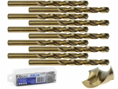 Obrázok produktu pre GEKO Sada kobaltových vrtákov do kovu 8.5mm 10ks