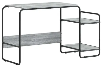 Obrázek produktu pro vidaXL Psací stůl s úložným prostorem, barva Sonoma, rozměry 131,5 x 50 x 75,5 cm