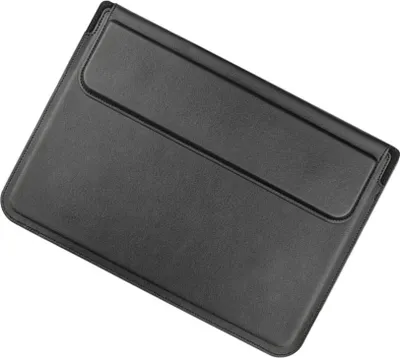 Image de INF Housse en Cuir pour Ordinateur Portable 13.3/14 Pouces avec Support Le noir