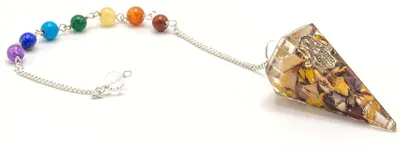 Productafbeelding van Chakra-pendel van orgoniet - Hamsa