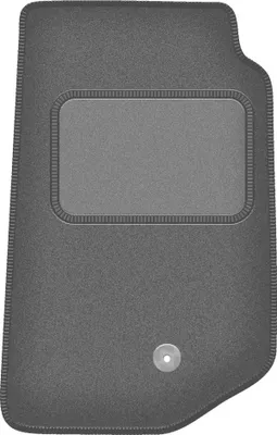Produktbild von Fahrerfußmatte Velours graphit passend für Jeep Wrangler III JK (2006-2017, Feld) – mit Befestigungen – passgenau