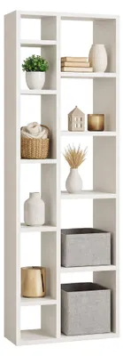 Produktbild von Mortara - Bücherregal, 44x20x150h cm Weiß, 9 Regalböden