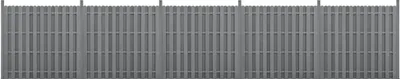 A grey WPC fence panel.