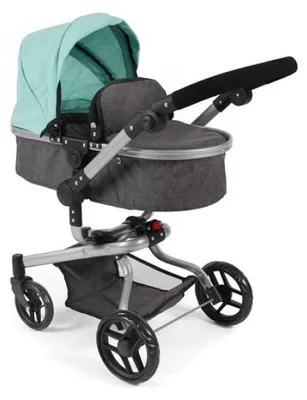 Image de Landau combi poussette yolo gris menthe poupée - bayer chic 2000 - 59342