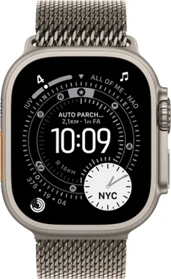 Produktbild von Apple Watch Ultra 3 Titan Natur Milanaisearmband Titan M