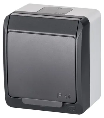 Image de Interrupteur simple sonnette Elektro-Plast Hermes anthracite 0337-07