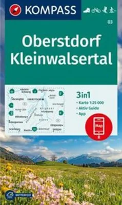 Immagine prodotto di Carta escursionistica KOMPASS 03 Oberstdorf, Kleinwalsertal 1:25.000