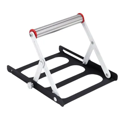 Produktbild von Höhenverstellbarer Materialhalter für Schneidemaschinen (55–135 mm), multifunktionales Stativ, Hilfshalterung, klappbare Halterung