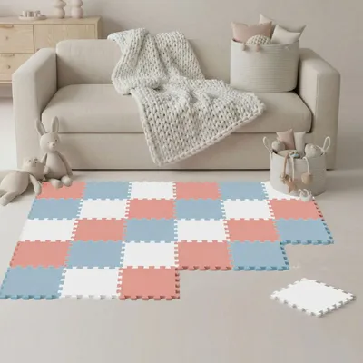 Image de 27 pièces Tapis de jeu pour bébé Tapis puzzle 30x30 Tapis d'éveil Tapis de sol Chambre d'enfant