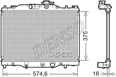 Produktbild von DENSO DRM44043 Kühler Wasserkühler Motorkühler für MAZDA CX-3 (DK)