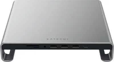 Obrázek produktu pro Satechi ST-AMSHM, USB 3.2 Gen 1 (3.1 Gen 1) Type-C, Šedá, MicroSD (TransFlash), SD, 3.5mm, USB 3.2 Gen 1 (3.1 Gen 1) Type-A, USB 3.2 Gen 1 (3.1 Gen 1) Type-C, Hliník, USB