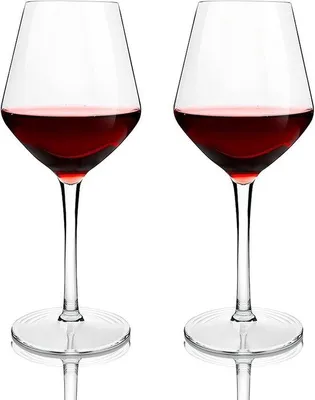 Produktbild von Set mit 2 wiederverwendbaren Kunststoff-Weingläsern, 425 ml – ideal für Partys, Hochzeiten, Grillabende, Camping. BPA-frei und umweltfreundlich