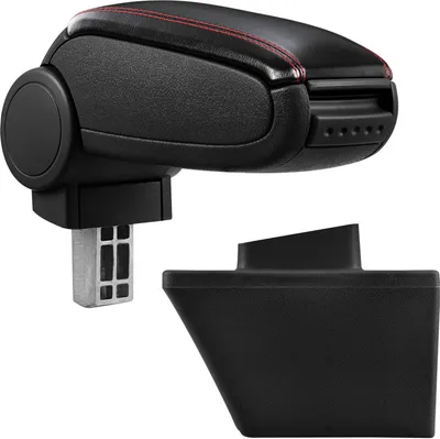 Produktbild von Armlehne Mittelarmlehne Leder Bezug Schwarz / Rot für Opel Meriva A 2003-2010