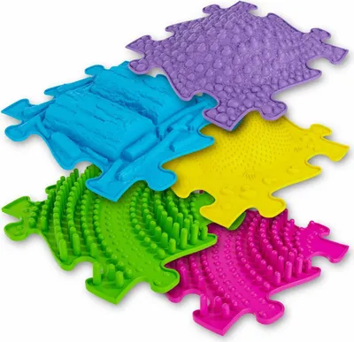 Zdjęcie produktu dla Mata sensoryczna ortopedyczna puzzle zestaw 3D rozszerzona A Muffik