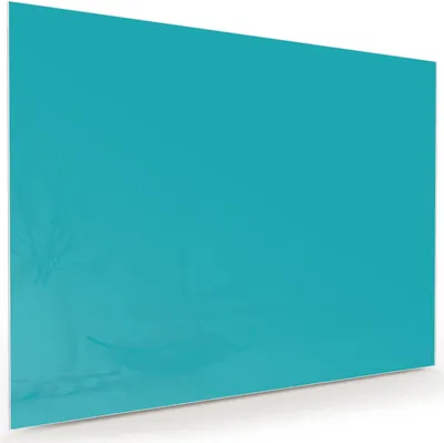 Produktbild von Glasbild 120x90cm in XXL für Wohnzimmer, Schlafzimmer Motiv Türkiser Hintergrund II