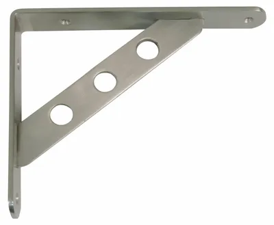 Produktbild von AMIG Regalbodentrager/-stutze Heavy Support - Metall - silber - H300 x B240 mm - Bis zu 260 kg