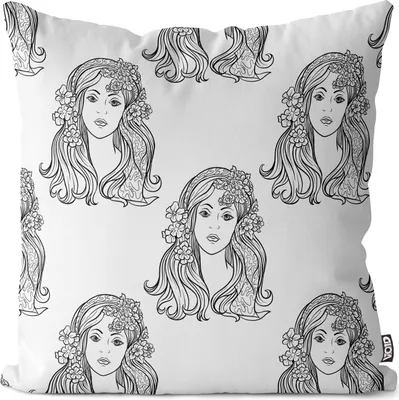 Produktbild von VOID Virgo Jungfrau Horoskop Kissenbezug Kissenhülle sofa couch wohnzimmer dekoration wasserfest Outdoor Garten Kissen bezug deko
