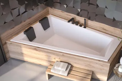Immagine prodotto di Badewanne 2 Personen Eck Bade Wannne Badezimmer Einbau Wannen Acryl Design