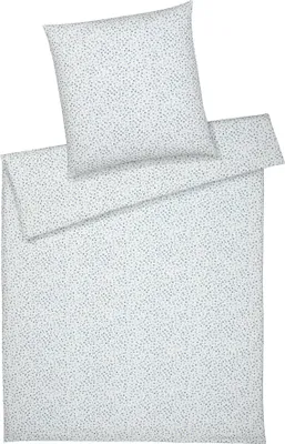 Immagine prodotto di Elegante biancheria da letto in flanella Preppy 26016-2 floreale blu verde 135x200