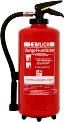 Produktbild von 9L Wasser Übungsfeuerlöscher, wiederbefüllbar Übungslöscher Druckhebelarmatur